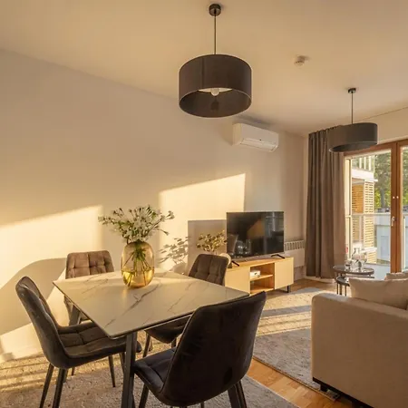 Apartmán Flatbook Nautikka Park - Parking, Fitness I Sala Zabaw, 200 M Od Plazy Krynica Morska